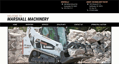 Desktop Screenshot of marshall-machinery.com