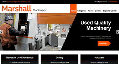 Desktop Screenshot of marshall-machinery.co.uk