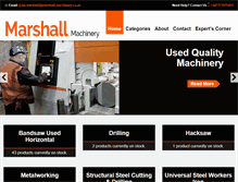 Tablet Screenshot of marshall-machinery.co.uk